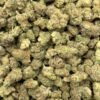 Close-up of Super Boof THCa Flower, highlighting the strain's unique characteristics and trichome structure